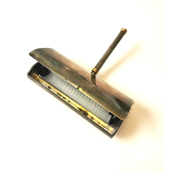 Zino Chrome Table Sweeper Crumb Brush Italian Handheld Cleaner Mid  1950s - Picture 10 of 12